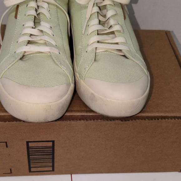 Dr. Scholl's Light Green Canvas Sneakers Womens Size 10 - Picture 5 of 16